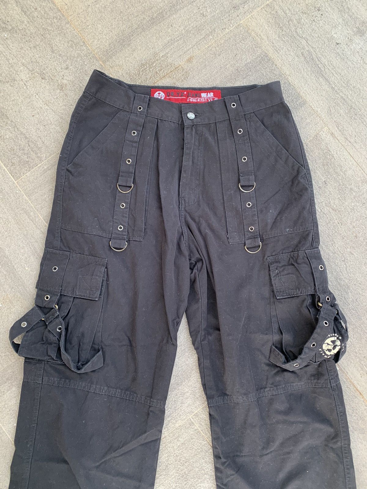 Japanese Brand DBYZ Jeans Wear Baggy Cargo Pants Size US 33 - 8 Thumbnail