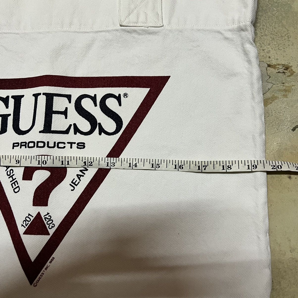 Guess Vintage Guess Big Logo Tote Bag Size ONE SIZE - 6 Thumbnail