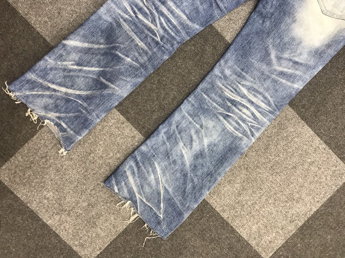 Japanese Brand Xfrm Japan Punk Ankle Cut Flare Jeans Size US 30 / EU 46 - 8 Thumbnail