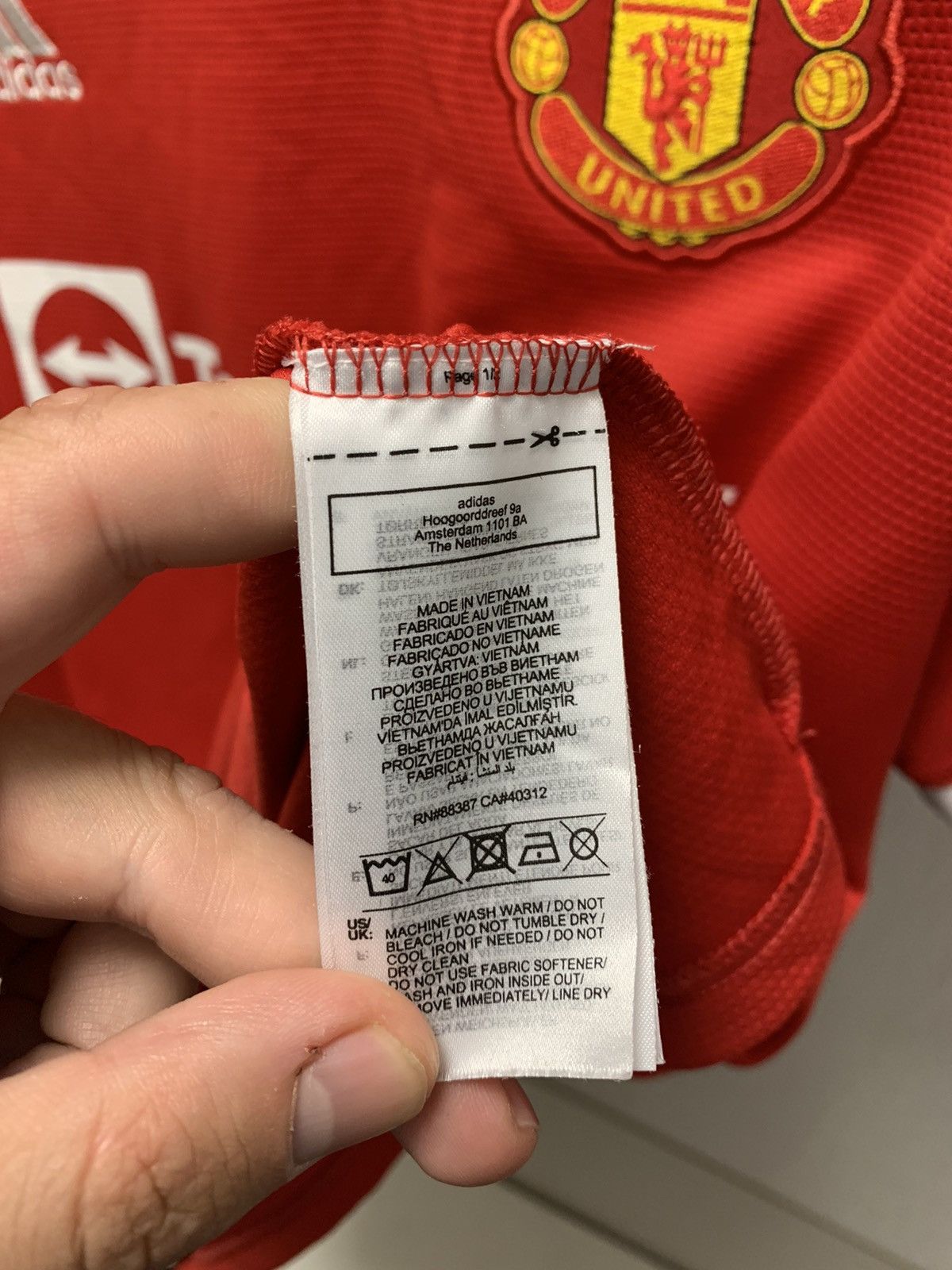 Adidas Ronaldo 7 Manchester United adidas soccer jersey 2xl XXL sz Size US XXL / EU 58 / 5 - 8 Thumbnail