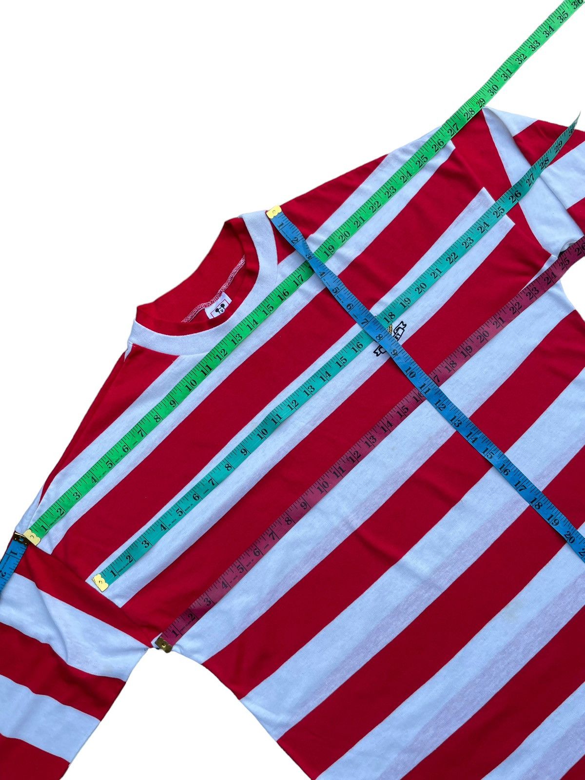 Disney Vintage Mickey Mouse 3 Quater Stripes Tshirt Size US XL / EU 56 / 4 - 12 Thumbnail