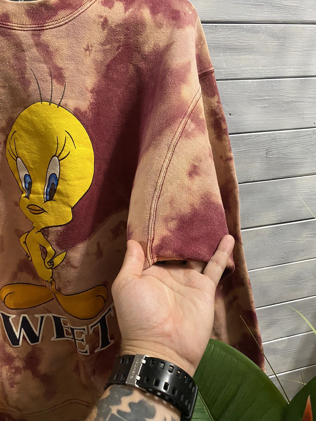 Vintage Rare Vintage Sweatshirt 1997’s TWEETY WARNER BROS. Tie-Dye. Size US L / EU 52-54 / 3 - 3 Thumbnail