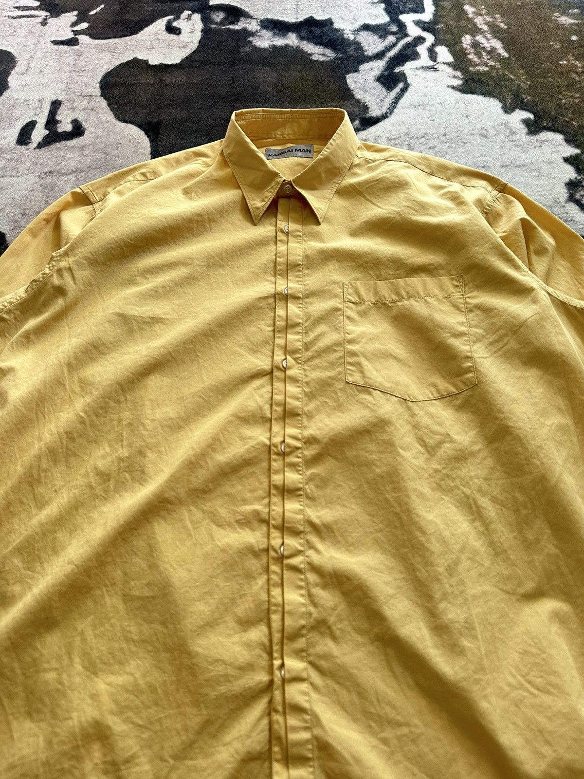 Kansai Yamamoto 90's Kansaiman by Kansai Yamamoto avant-garde shirt Size US L / EU 52-54 / 3 - 5 Thumbnail