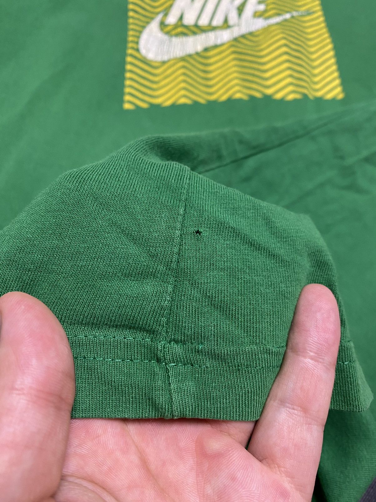 Nike Rare Vintage T-Shirt Nike Y2K Drill style Big Logo. Size US M / EU 48-50 / 2 - 9 Thumbnail