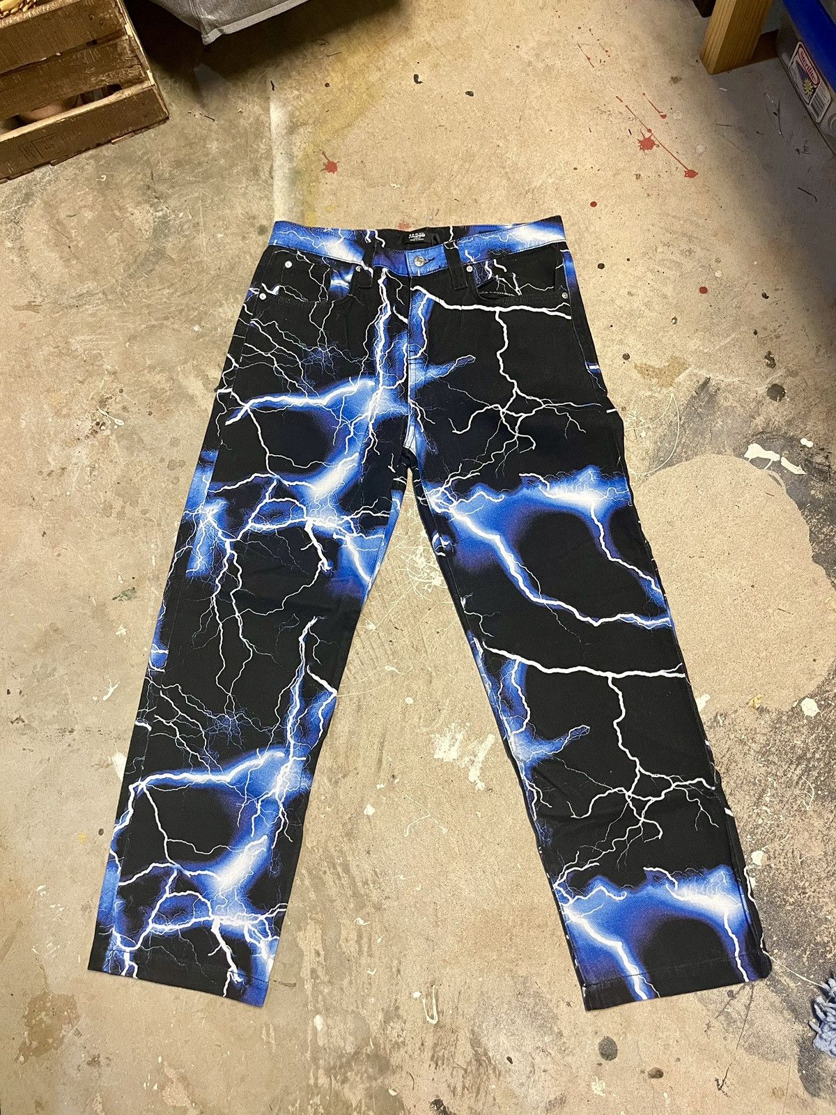 Jaded London Jaded London Blue Lightning Jeans | Grailed