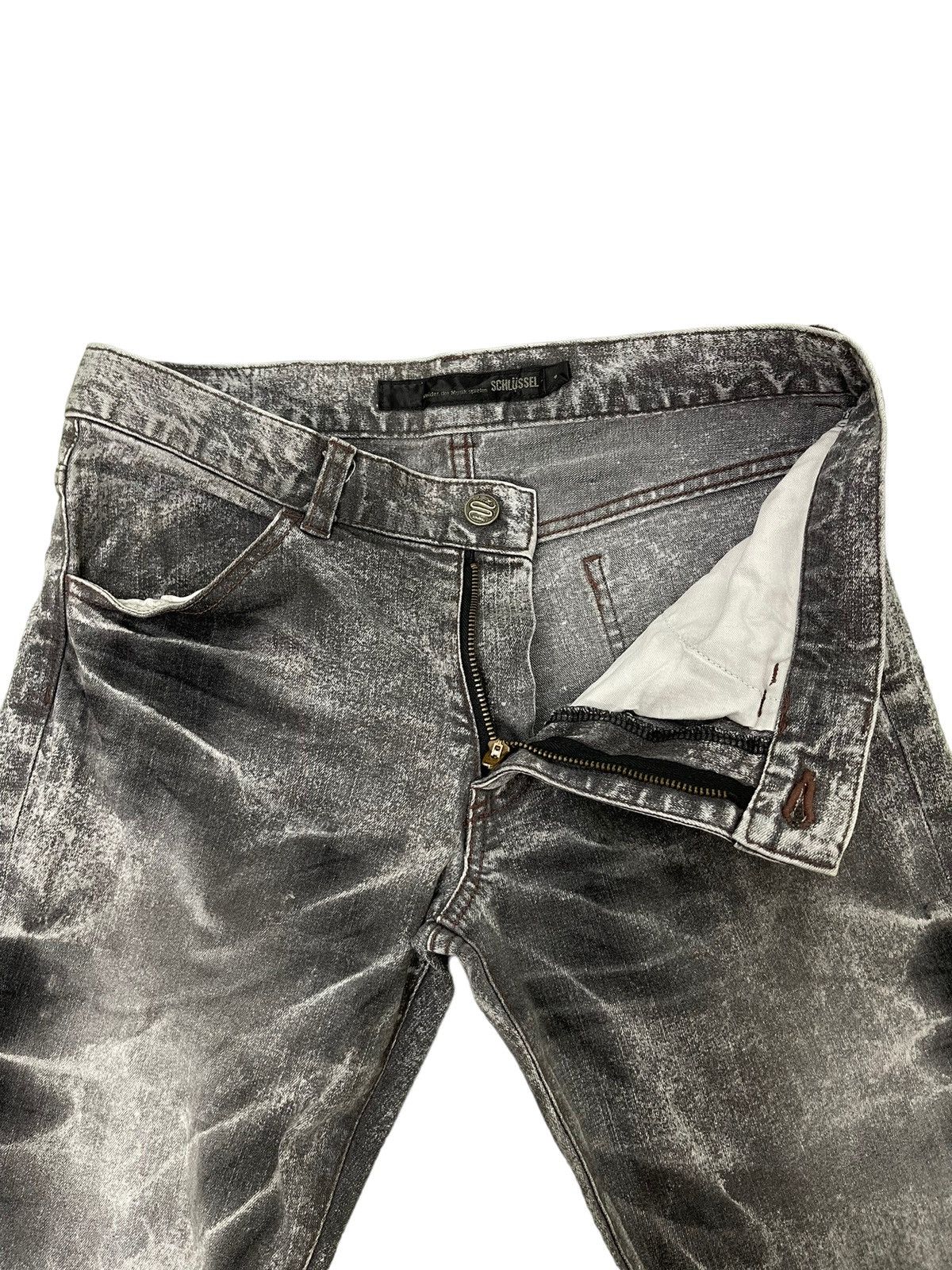 Japanese Brand Flare Jeans Skinny Schlussel Acid Wash Stretch Boot Cut 6🟦1 Size US 29 - 11 Thumbnail