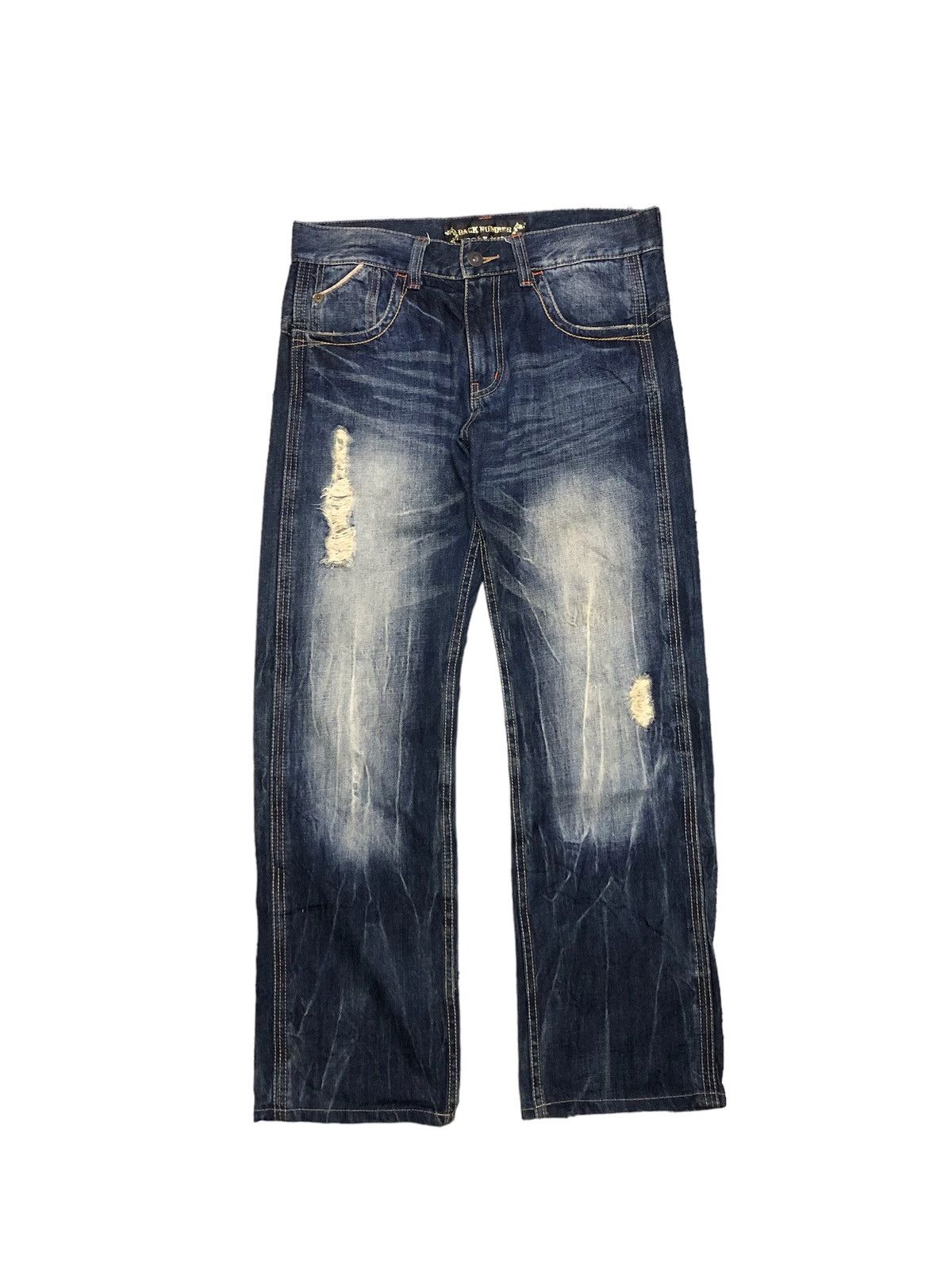 Other BUCKLE BACK WASHED BLUE DENIM BY BACK NUMBER Size US 34 / EU 50 - 1 Thumbnail