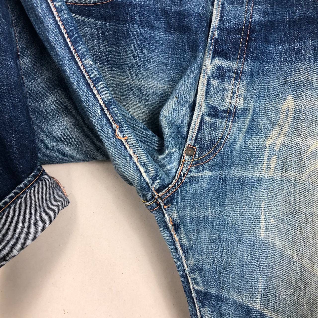 Evisu Distressed Evisu Selvedge Trash Jeans Destroyed Denim Size US 35 - 7 Thumbnail