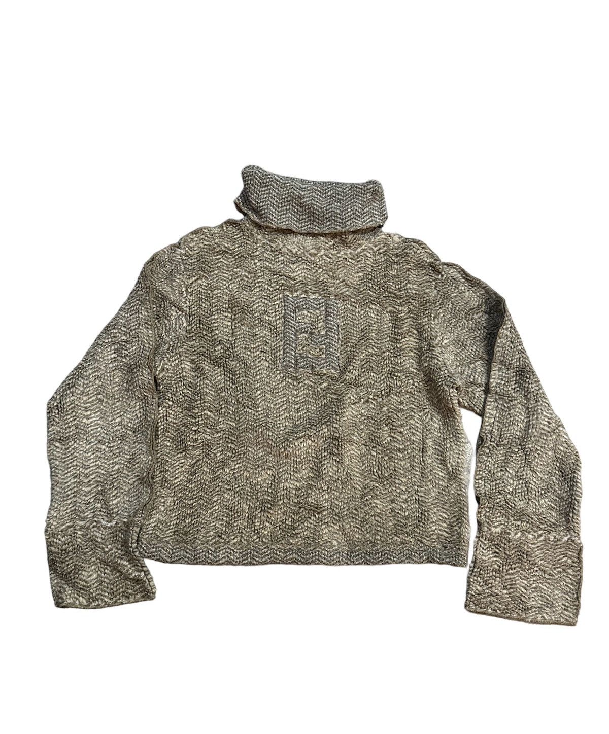 Fendi vintage crop top turtle neck knitwear by Fendi Size Small Size US S / EU 44-46 / 1 - 1 Thumbnail