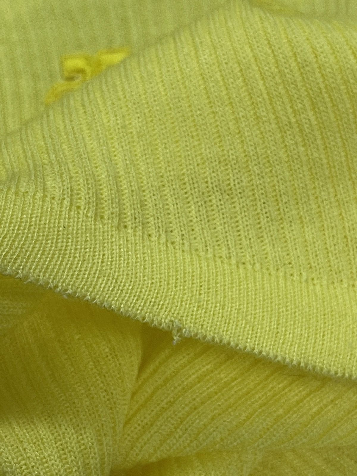 Courreges Courreges Yellow Ribbed Knitwear Top Size S / US 4 / IT 40 - 9 Thumbnail