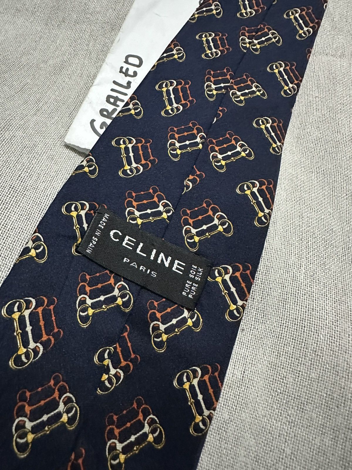 Celine Vintage Celine Paris Tie Size ONE SIZE - 4 Thumbnail