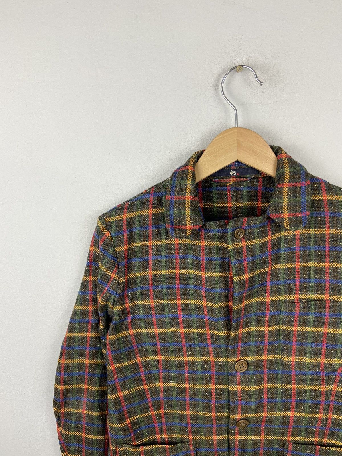 45rpm 45rpm Tartan Checked Woolen Jacket Size M / US 6-8 / IT 42-44 - 2 Thumbnail