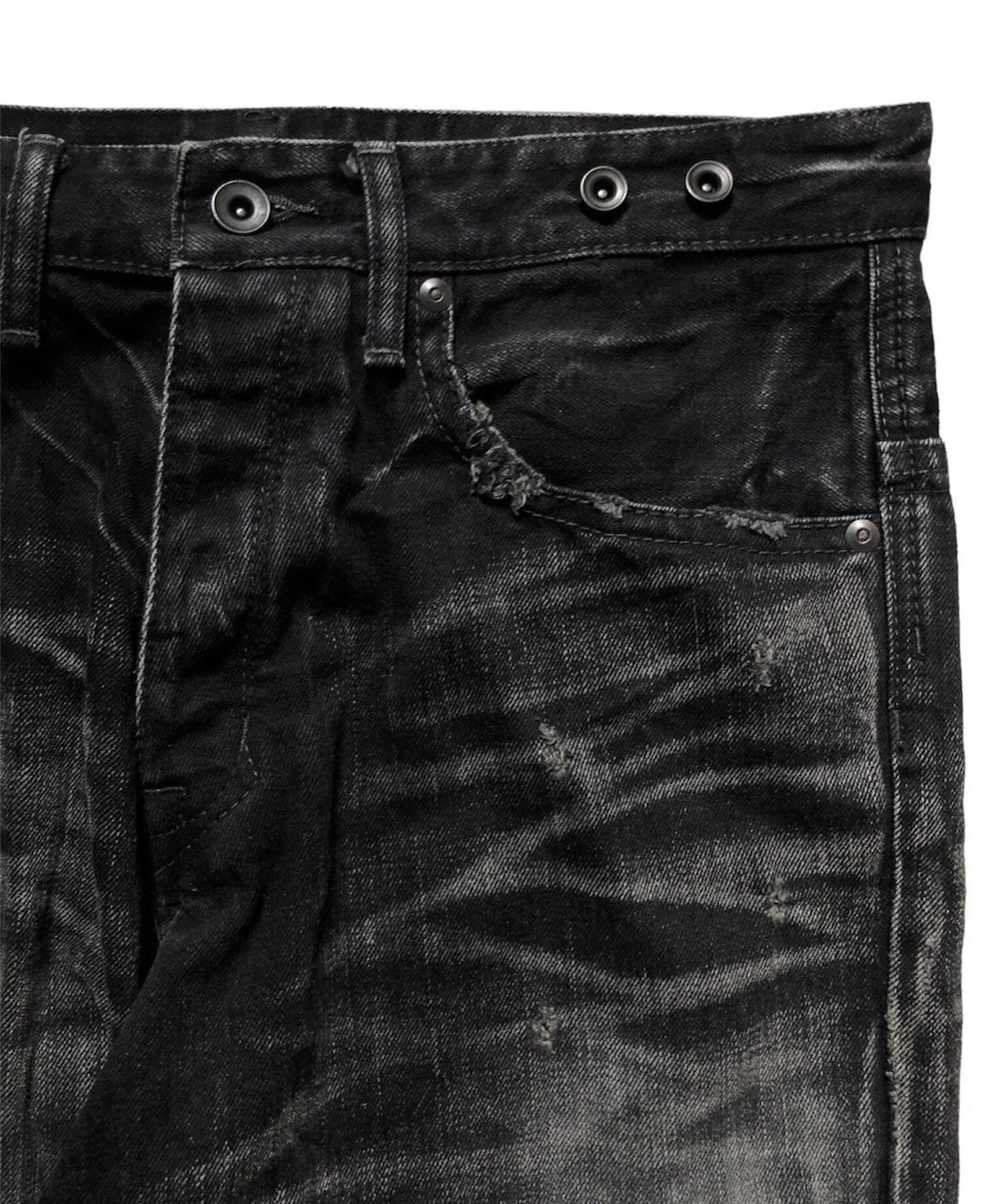 CIVARIZE Civarize wash distressed paint splatter drop crotch jeans Size US 30 / EU 46 - 6 Thumbnail