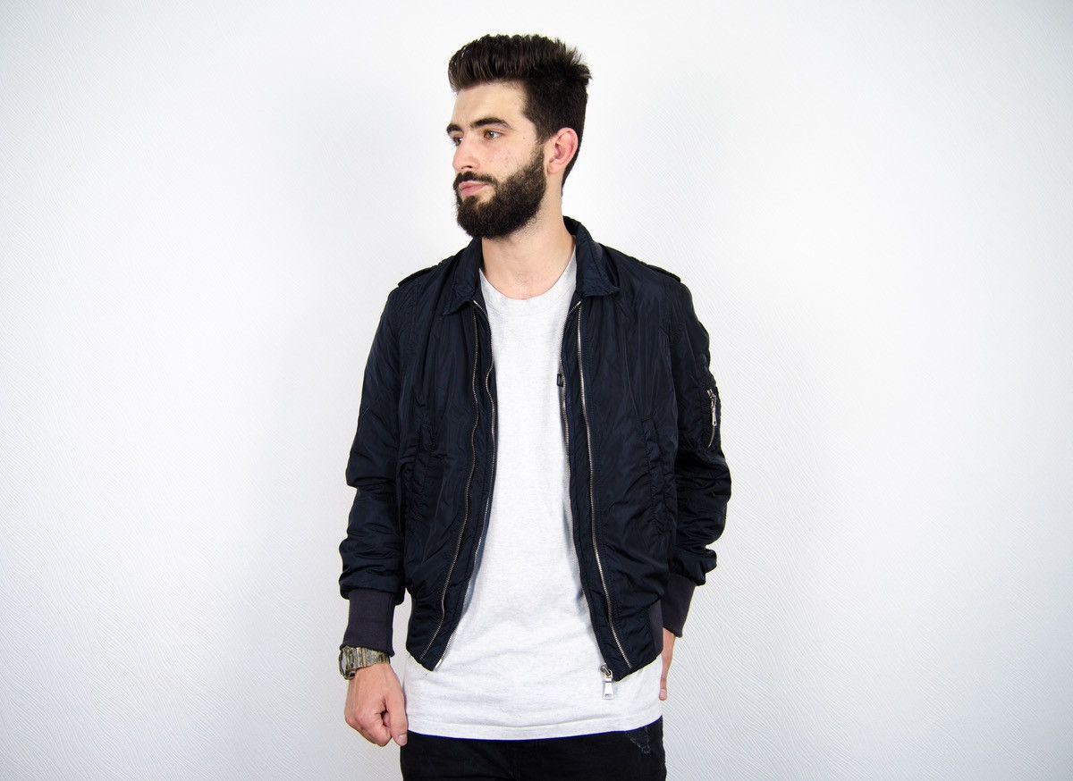 Neil Barrett Nylon MA-1 Military Bomber Jacket