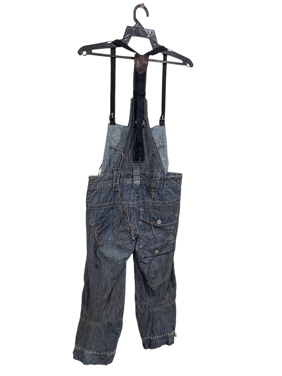 Marithe + Francois Girbaud × Vintage Very Rare🔥Marithe Francoise Girbaud Knee Quarter Jumpsuit Size 32" / US 10 / IT 46 - 5 Thumbnail