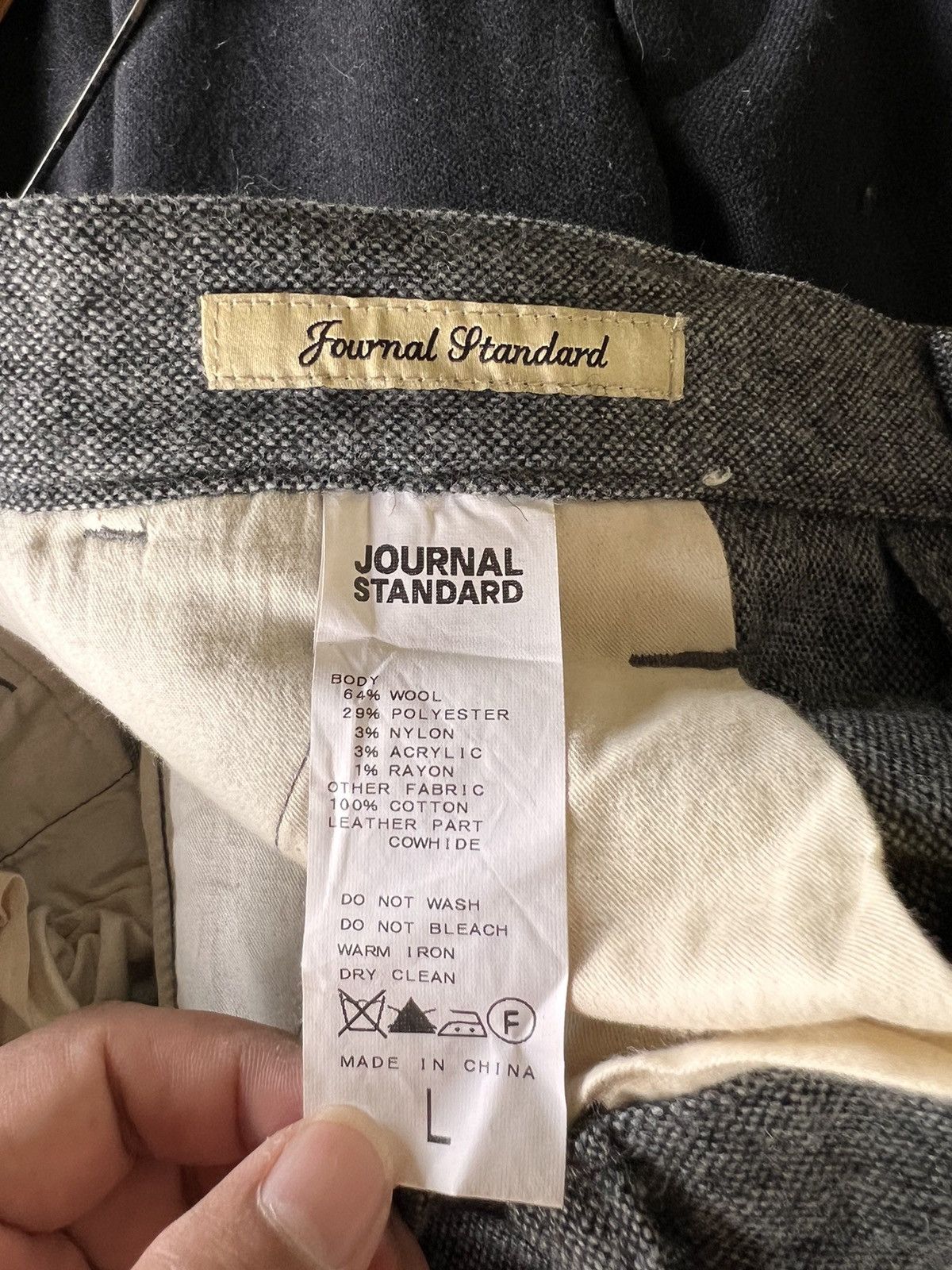 Journal Standard Japanese Brand Journal Standard Wool Pant Size US 34 / EU 50 - 6 Thumbnail