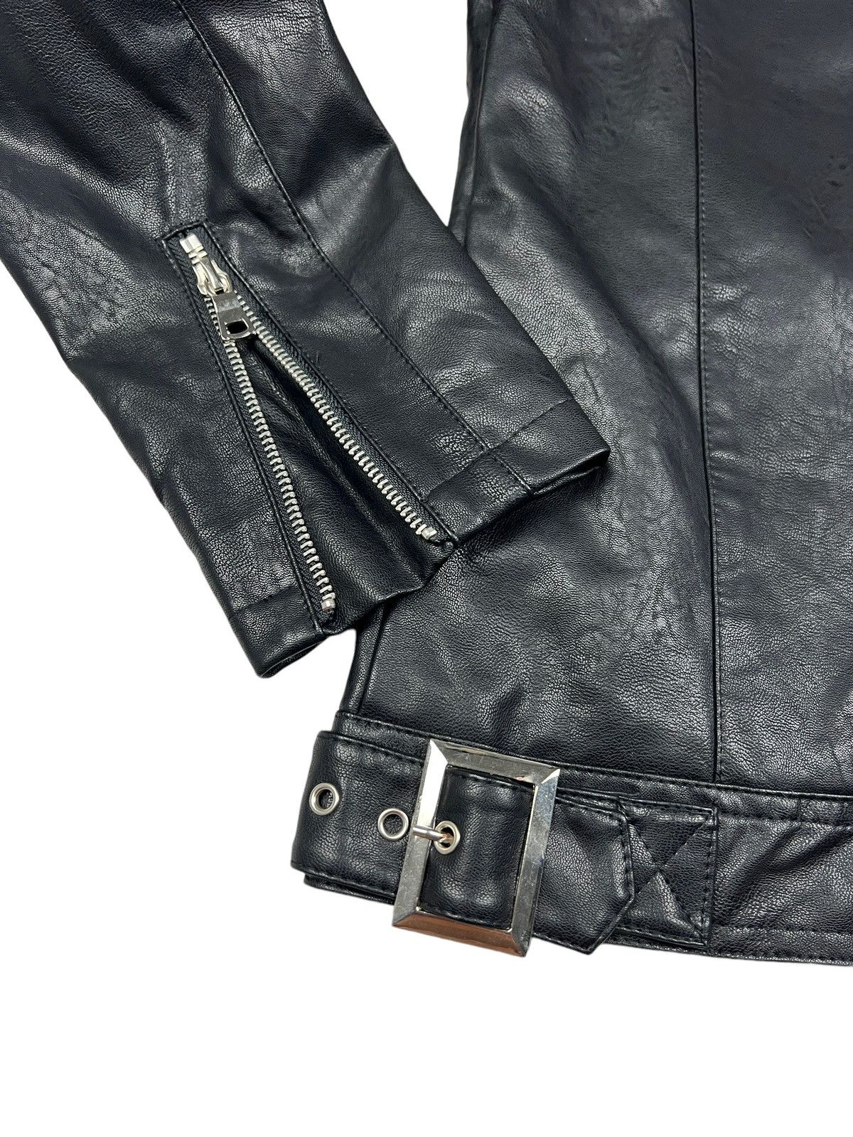 BERNINGS SHO Bernings Sho Studded Double Collar Faux Leather Jacket Size US S / EU 44-46 / 1 - 9 Thumbnail