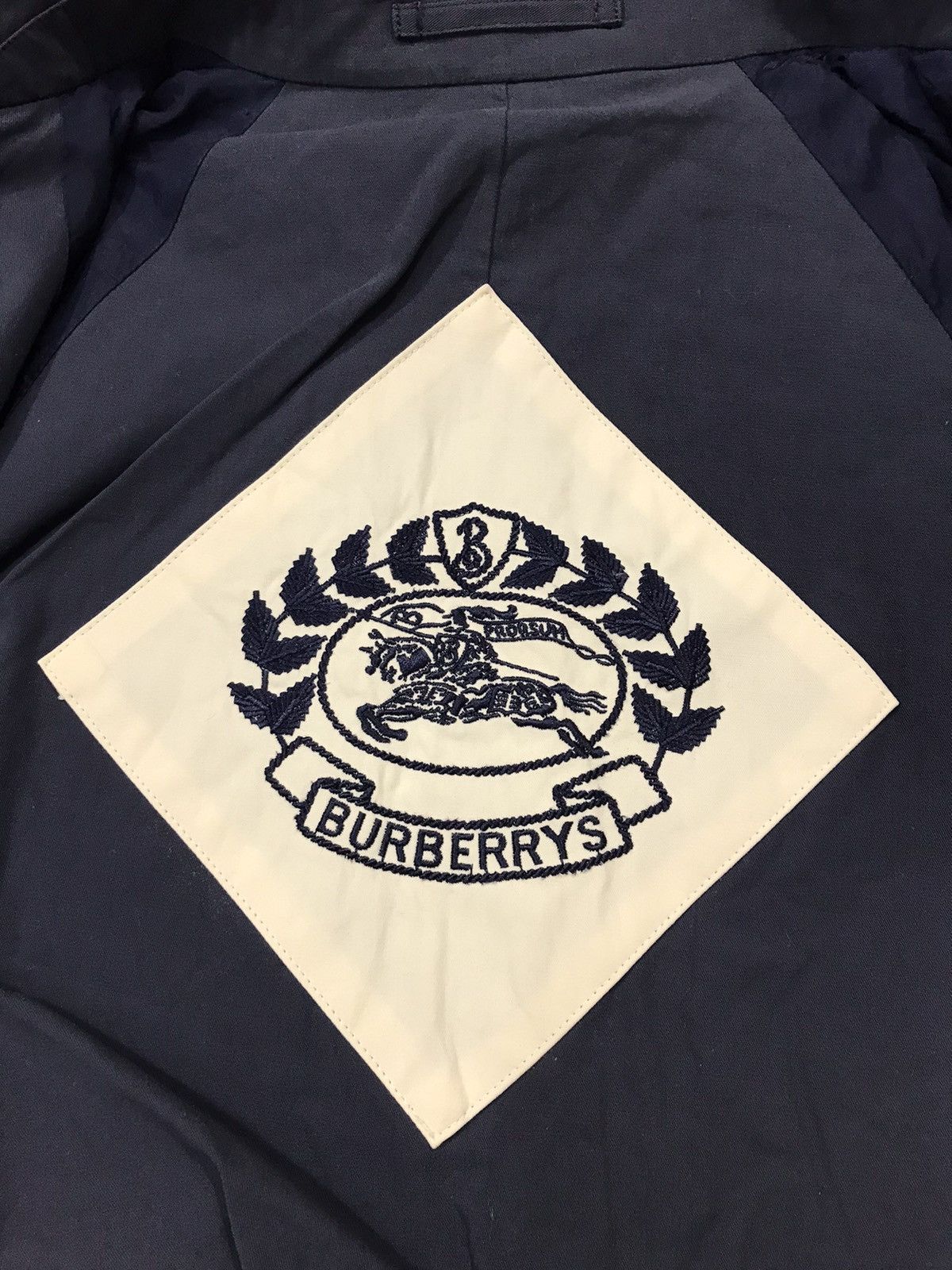 Burberry × Designer Burberrys Trench Coat Wool Jacket Embroidery Inner Design Size US M / EU 48-50 / 2 - 7 Thumbnail