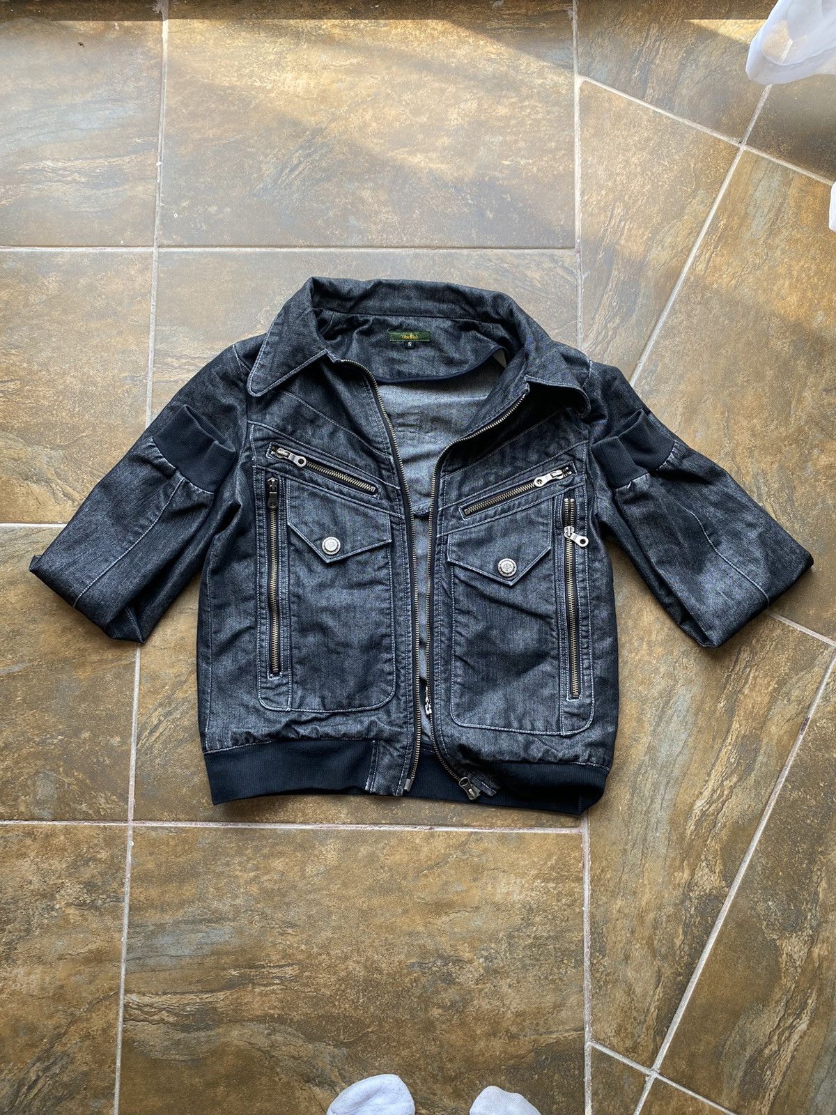 image of Obelisk Denim Jacket in Black, Men's (Size Medium)
