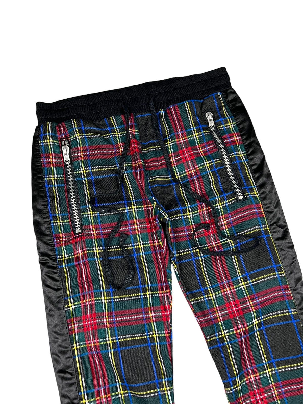 MNML MNML Tartan Zipper Seditionaries Drawstring Pants Size US 30 / EU 46 - 4 Thumbnail