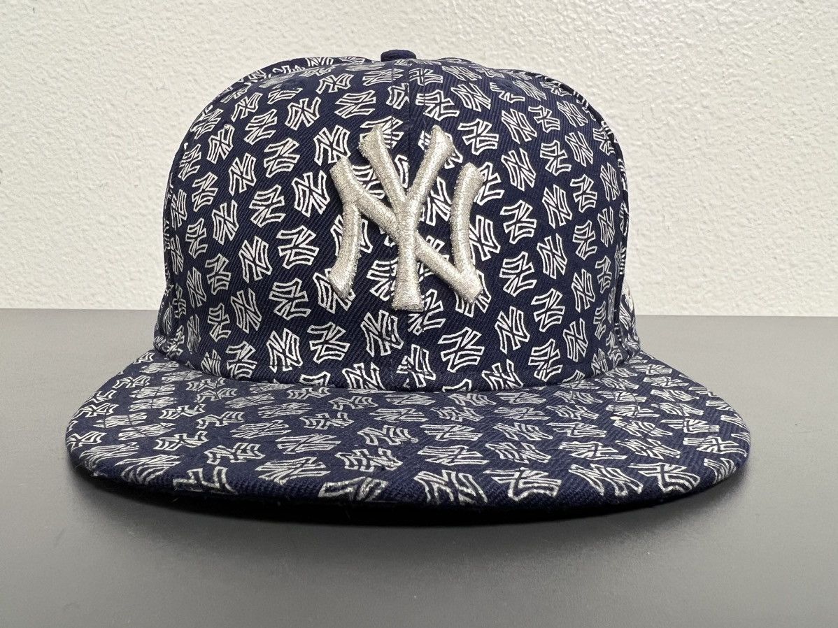 New York Men's Fitted Hat Highlanders / Yankees Roman 7 3/4 Vintage