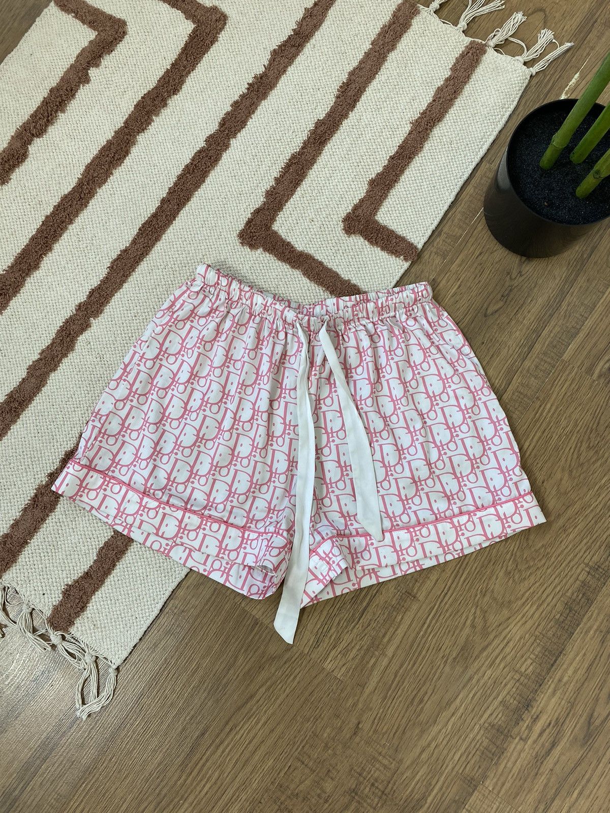 Vintage DIOR STYLE MONOGRAM SATIN PAJAMA Size M / US 6-8 / IT 42-44 - 4 Thumbnail