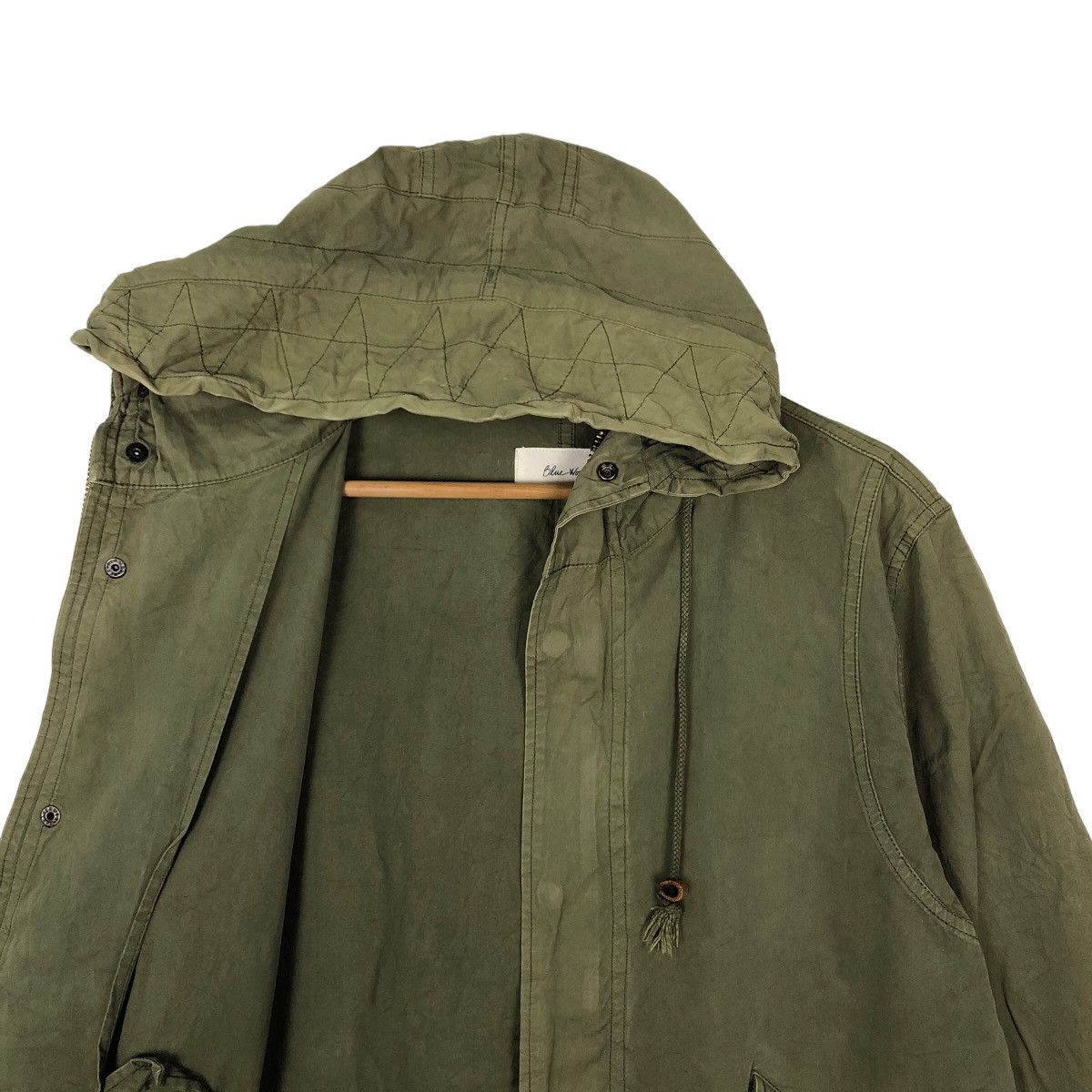 Blue Blue Japan VINTAGE FISH TAIL PARKA JACKET BLUE WORK BY BLUE BLUE JAPAN Size US M / EU 48-50 / 2 - 10 Thumbnail