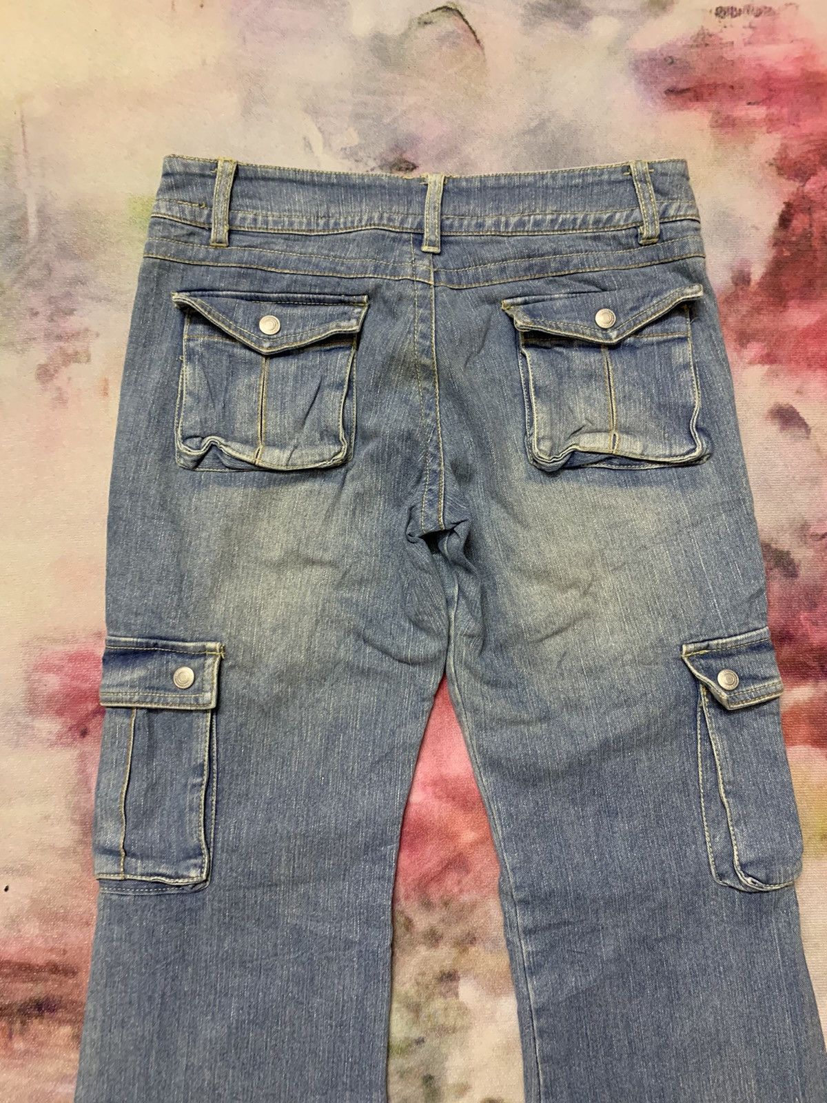 Japanese Brand Flare Japanese Brand SKY BOMBER Cargo Denim Pants Size US 30 / EU 46 - 6 Thumbnail