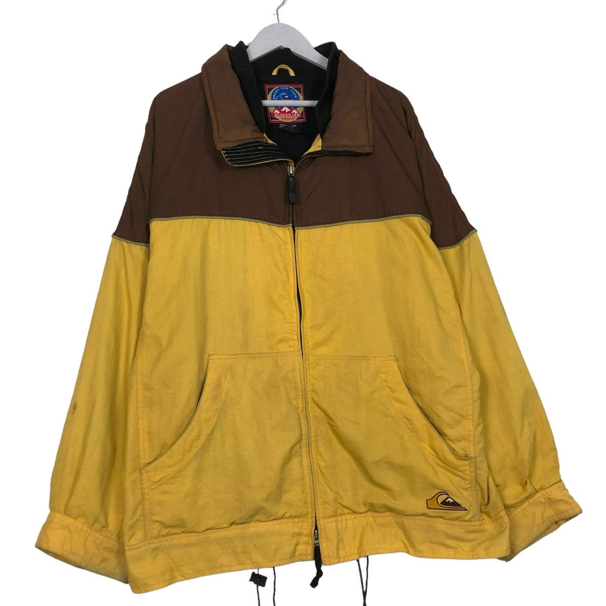 Quiksilver × Vintage 💥Y2K QUIKSILVER SNOWBOARD ZIPPER CANVAS JACKET Size US L / EU 52-54 / 3 - 4 Thumbnail