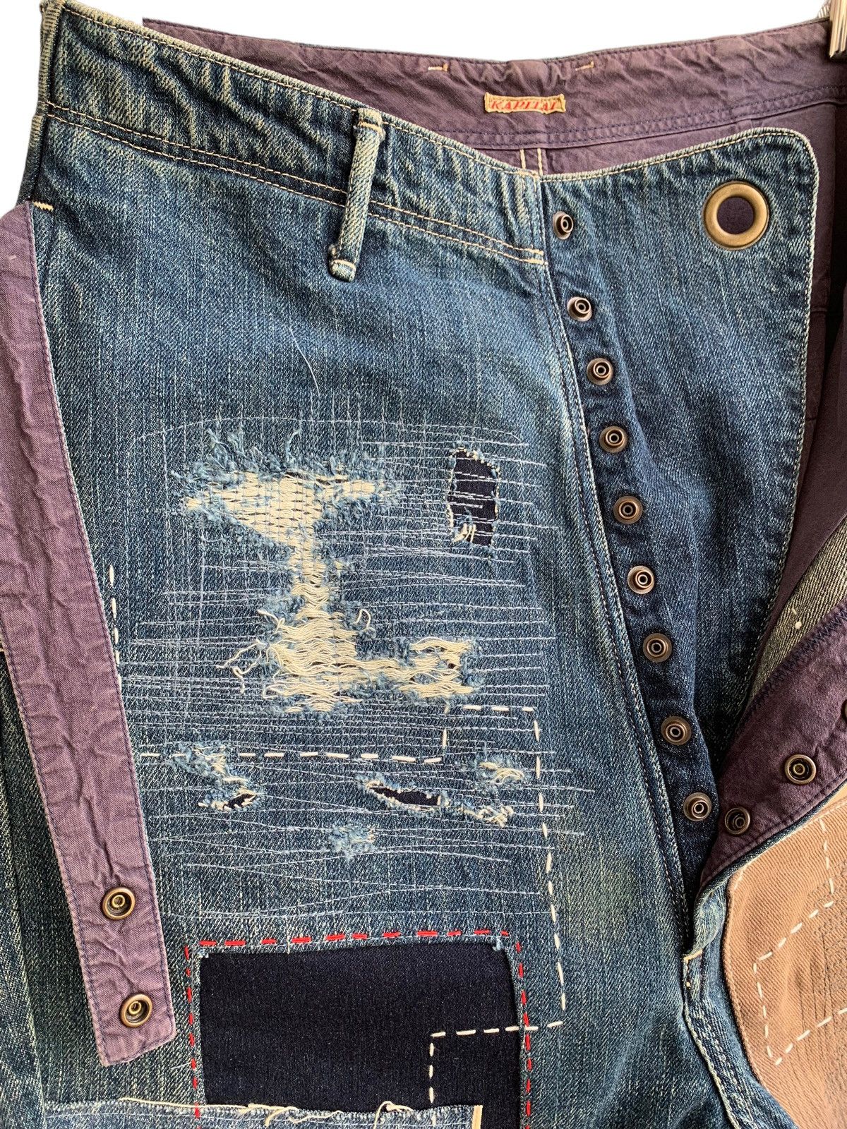 🔥Insane Design Kapital Patchwork Rework sashiko Denim