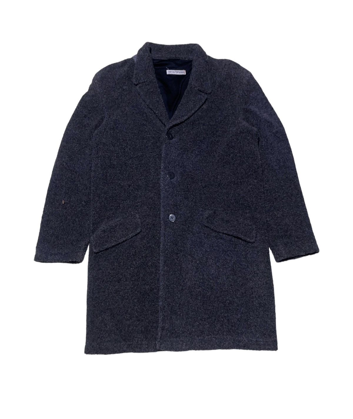 Armani Emporio Armani Wool Long Coat Jacket Size US M / EU 48-50 / 2 - 1 Thumbnail