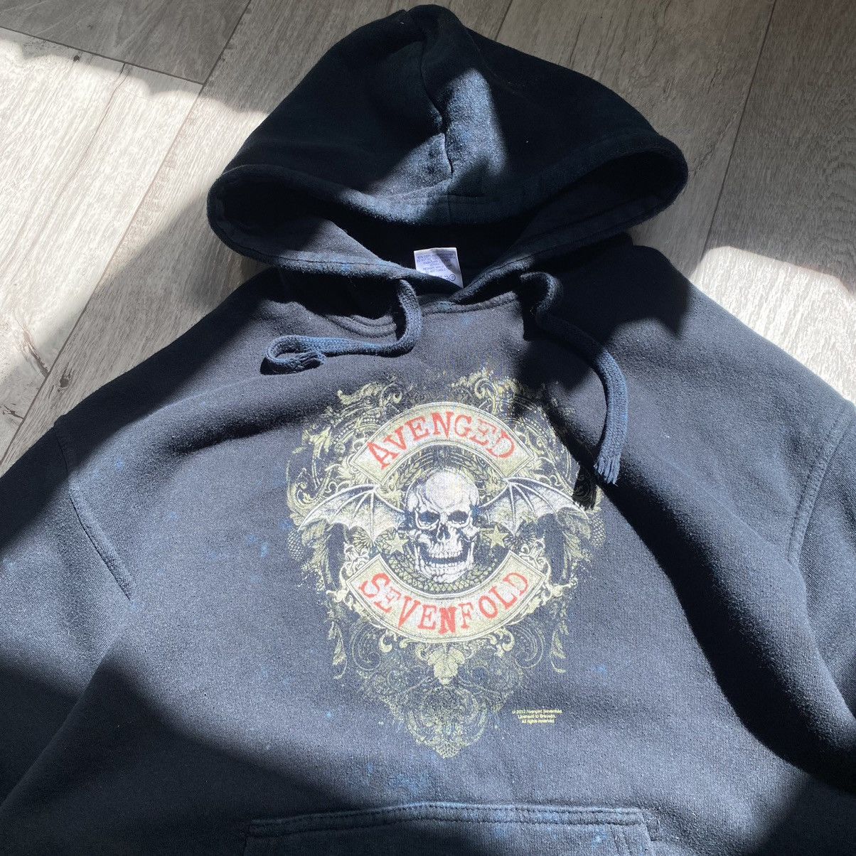 Band Tees AVENGED SEVENFOLD BAND FADED BOXY HOODIE Size US L / EU 52-54 / 3 - 3 Thumbnail