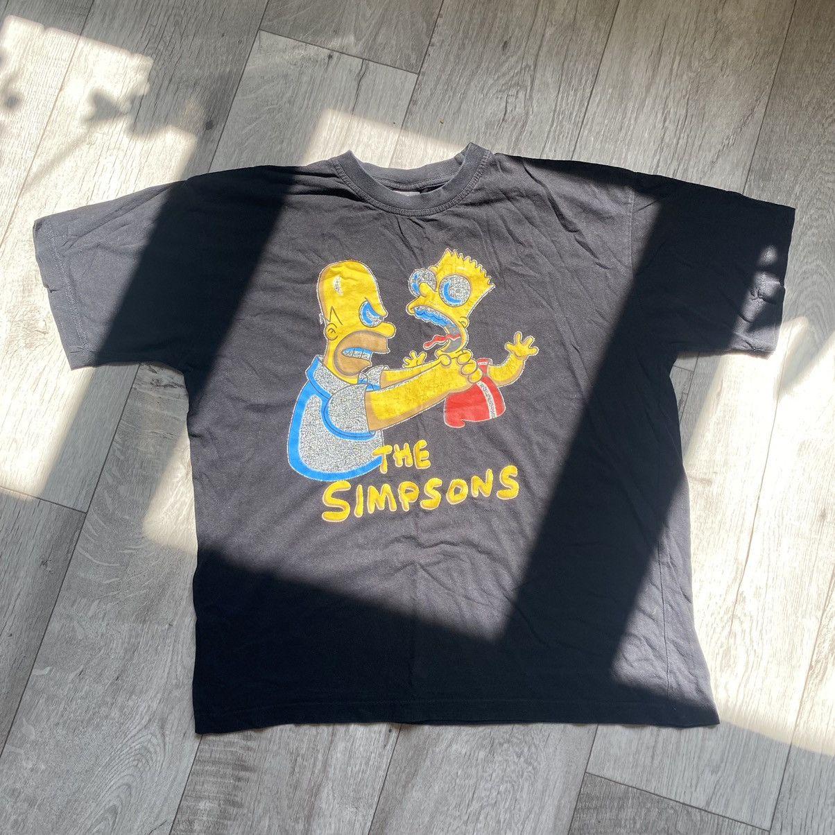 The Simpsons VINTAGE THE SIMPSONS BART AND HOMER FIGHT T SHIRT Size US M / EU 48-50 / 2 - 1 Thumbnail