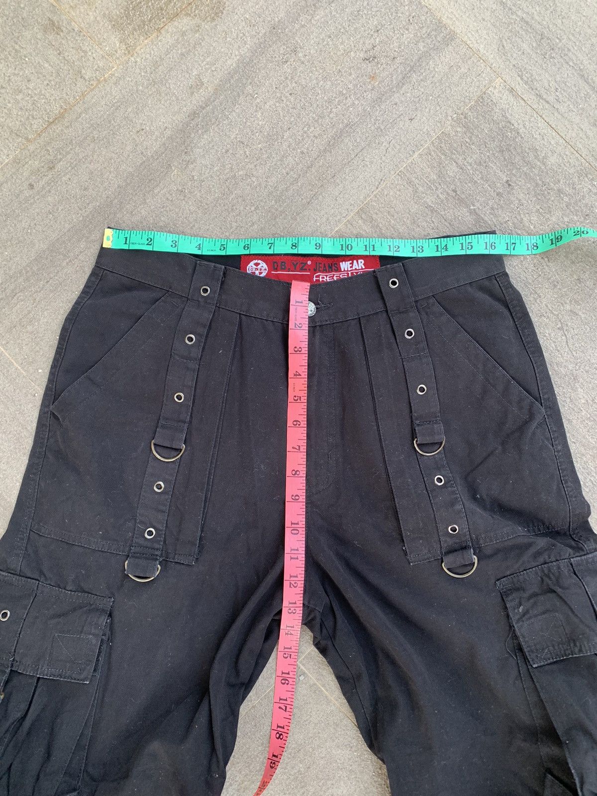 Japanese Brand DBYZ Jeans Wear Baggy Cargo Pants Size US 33 - 5 Thumbnail