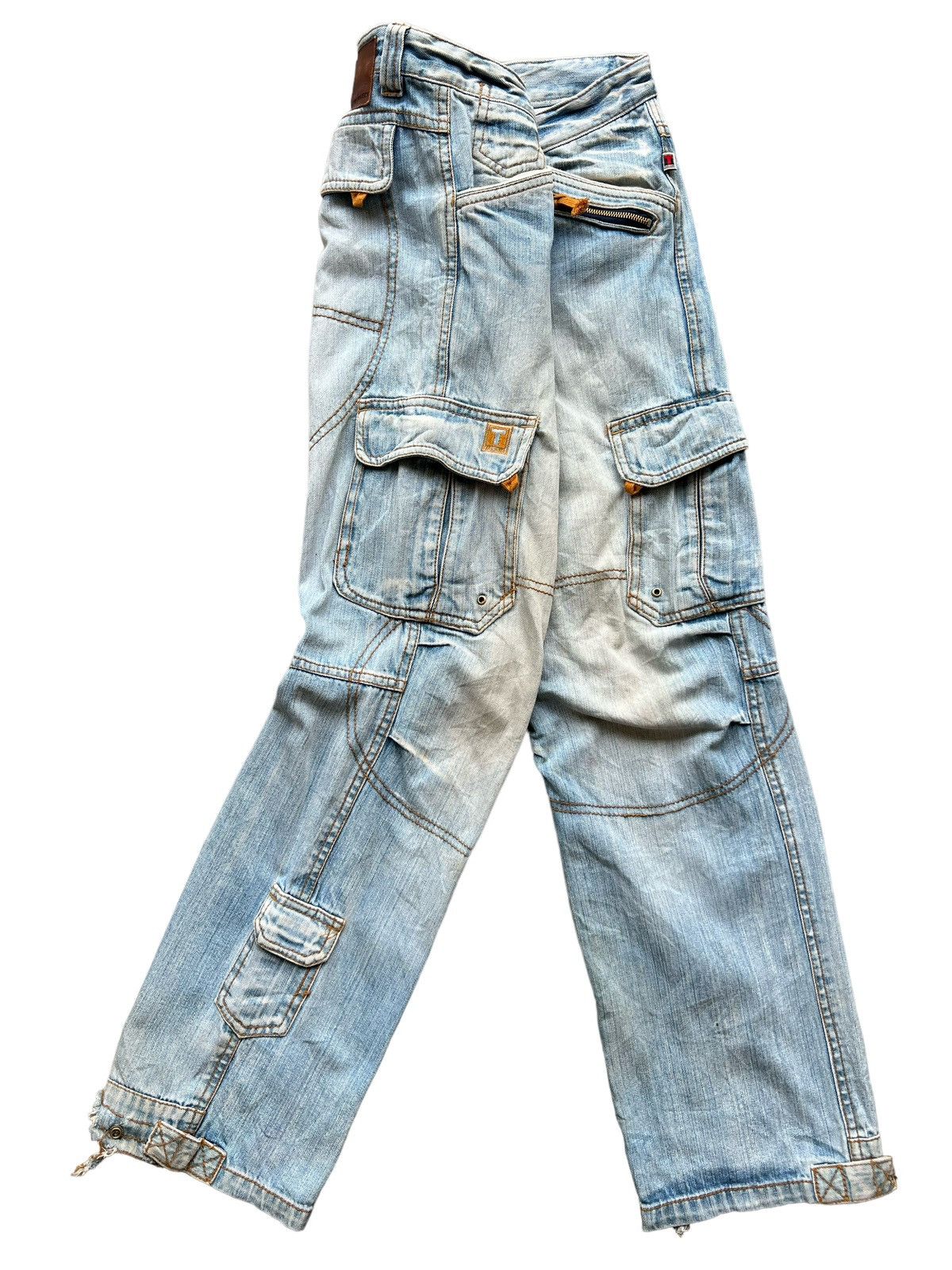 Japanese Brand Bondage Rave Emo Goth Skater Punk Baggy Tactical Multipocket Size US 33 - 1 Thumbnail