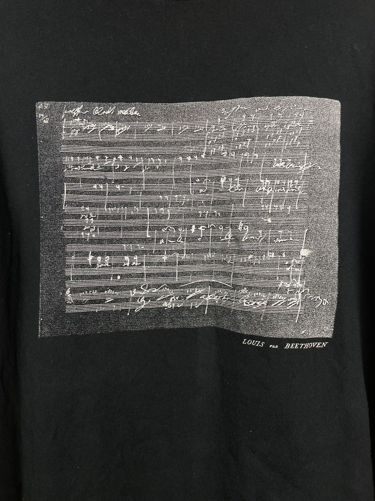 Vintage Vintage Beethoven Manuscript Tee - Made in USA Size US L / EU 52-54 / 3 - 6 Thumbnail