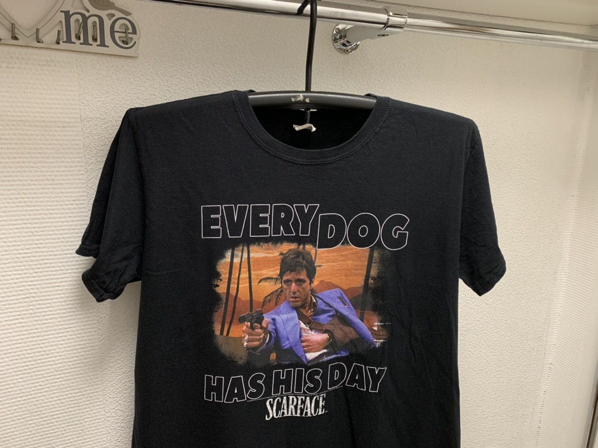 Vintage Every dog has his day Scarface black vintage t-shirt L movie Size US L / EU 52-54 / 3 - 2 Thumbnail
