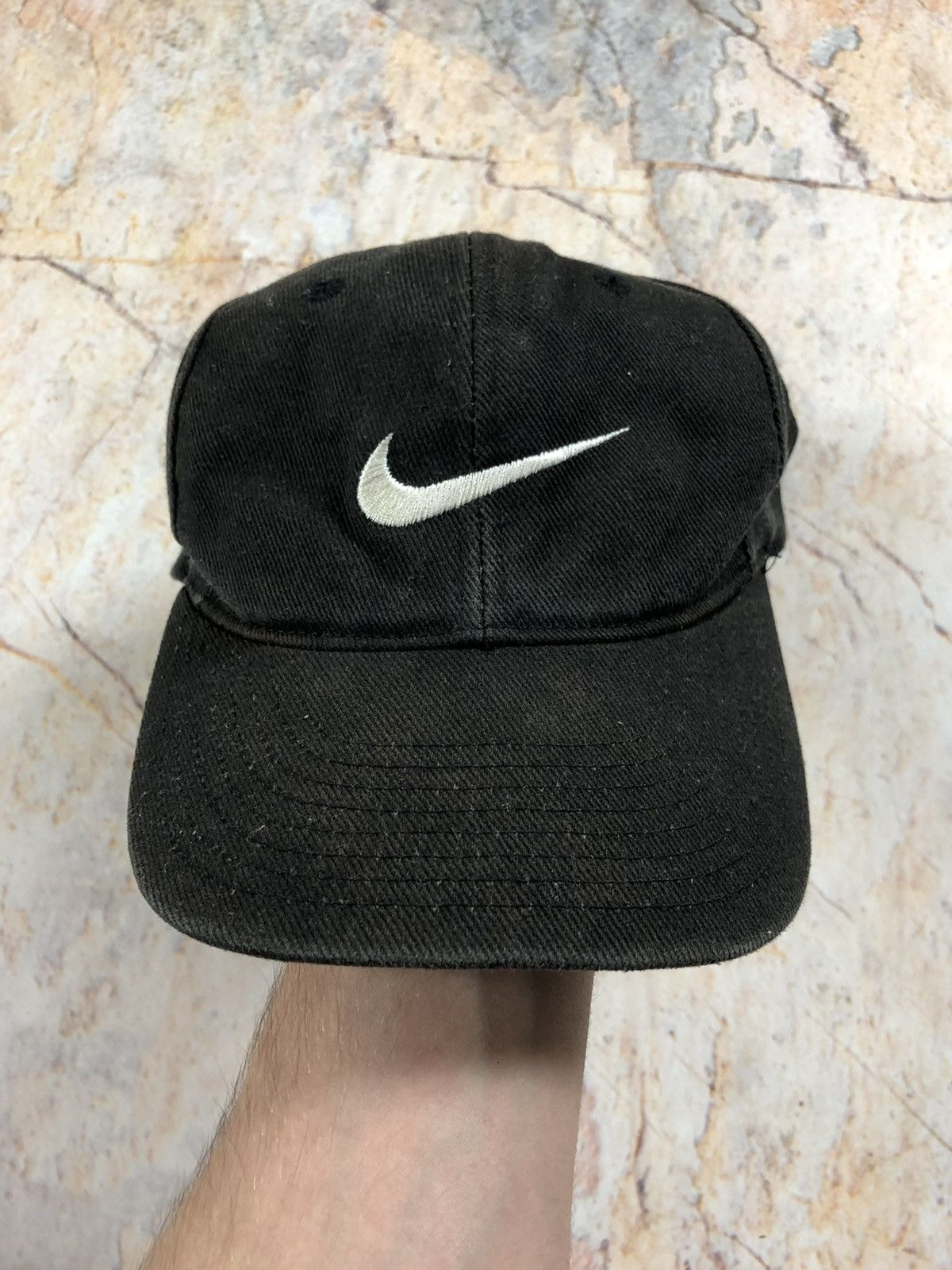 Nike × Vintage Nike vintage blue logo cap Size ONE SIZE - 6 Thumbnail
