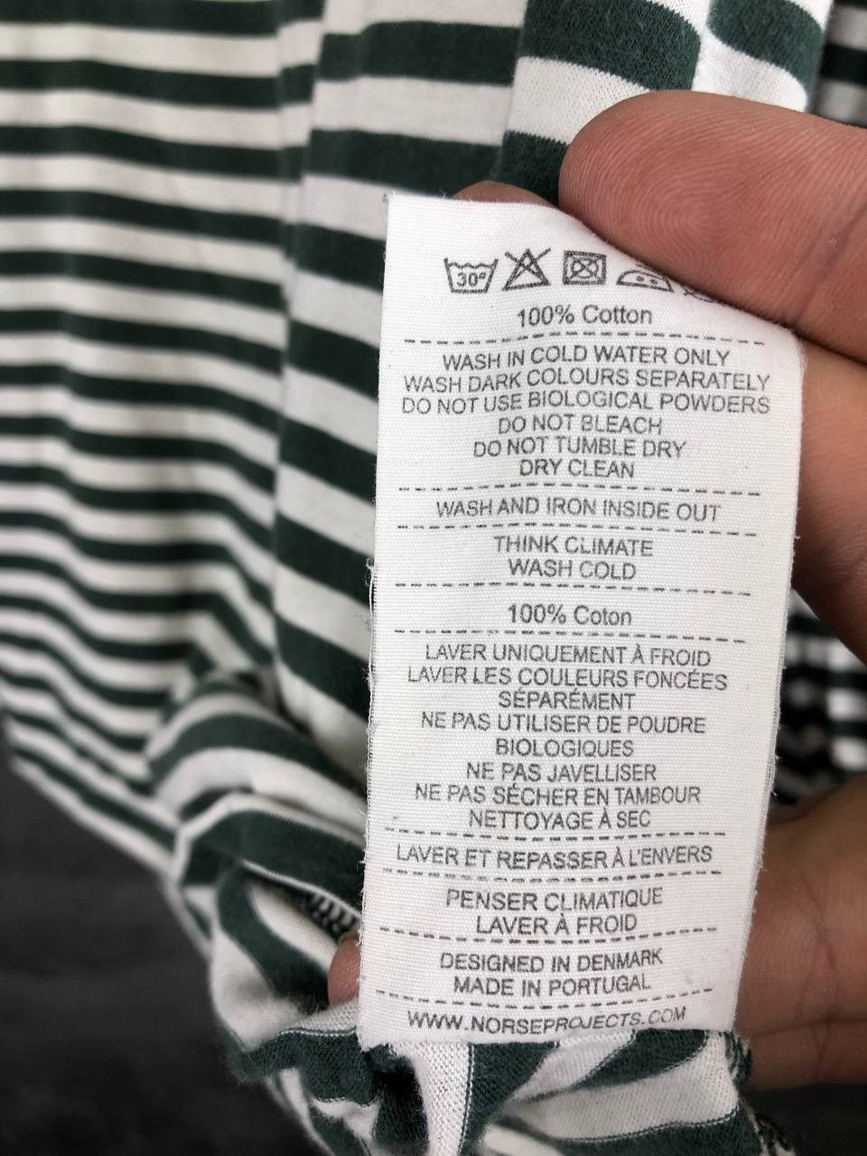 Norse Projects Norse Projects James Logo Stripe Long Sleeve T-Shirt Size US L / EU 52-54 / 3 - 6 Thumbnail