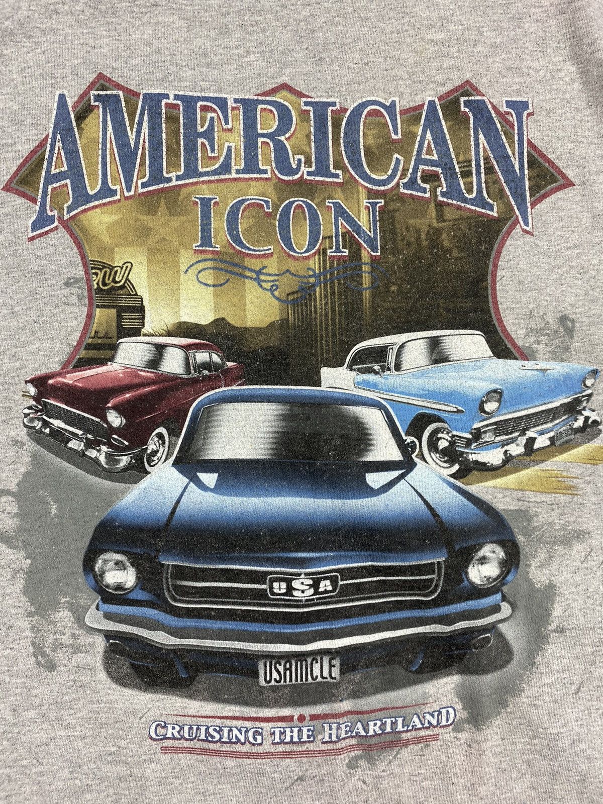 Vintage Vintage American Icon USA Muscle Cap Speed Racing T Shirt Size US XL / EU 56 / 4 - 5 Thumbnail