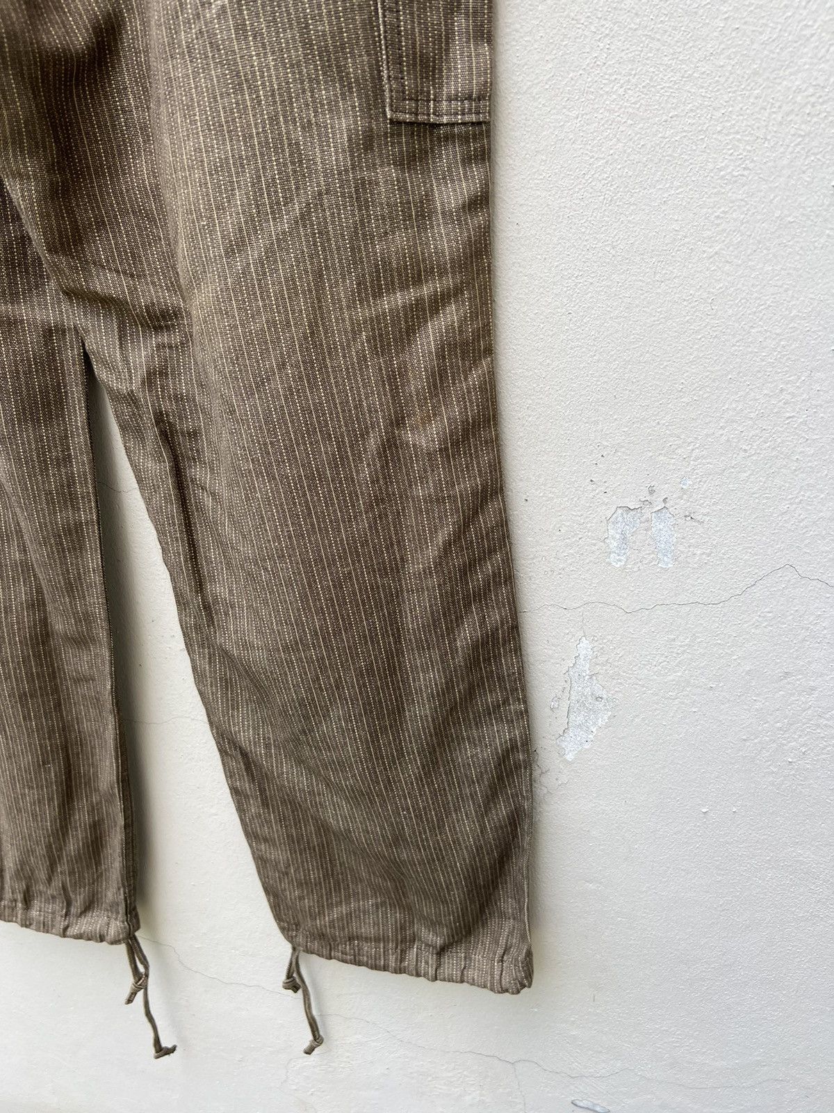 Vintage Vintage BLUEWAY Drawstring Stripe Baggy Wide Cargo Size US 34 / EU 50 - 13 Thumbnail