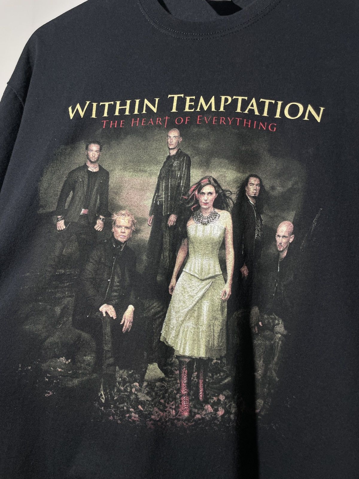 Band Tees × Vintage Vintage Within Temptation 2007 Tour T-shirt Size US L / EU 52-54 / 3 - 5 Thumbnail