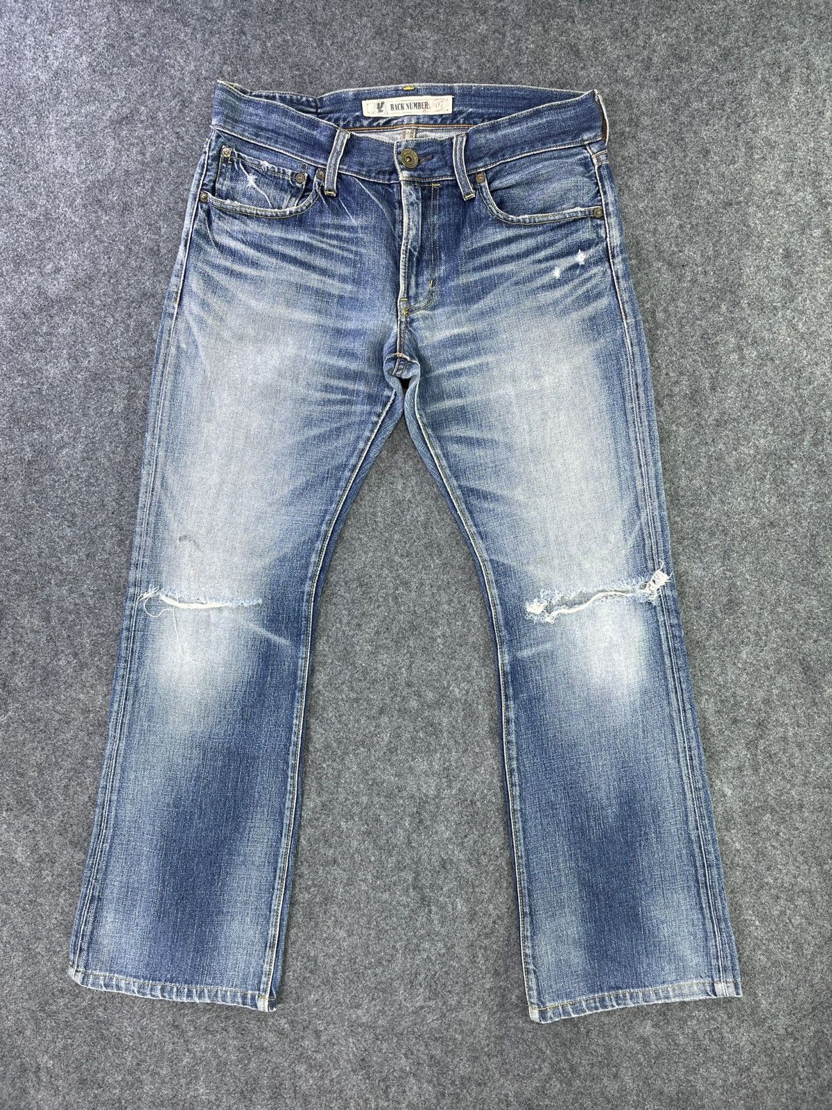 Vintage Vintage Back Number Jeans Distressed Denim - J936 Size US 32 / EU 48 - 1 Thumbnail