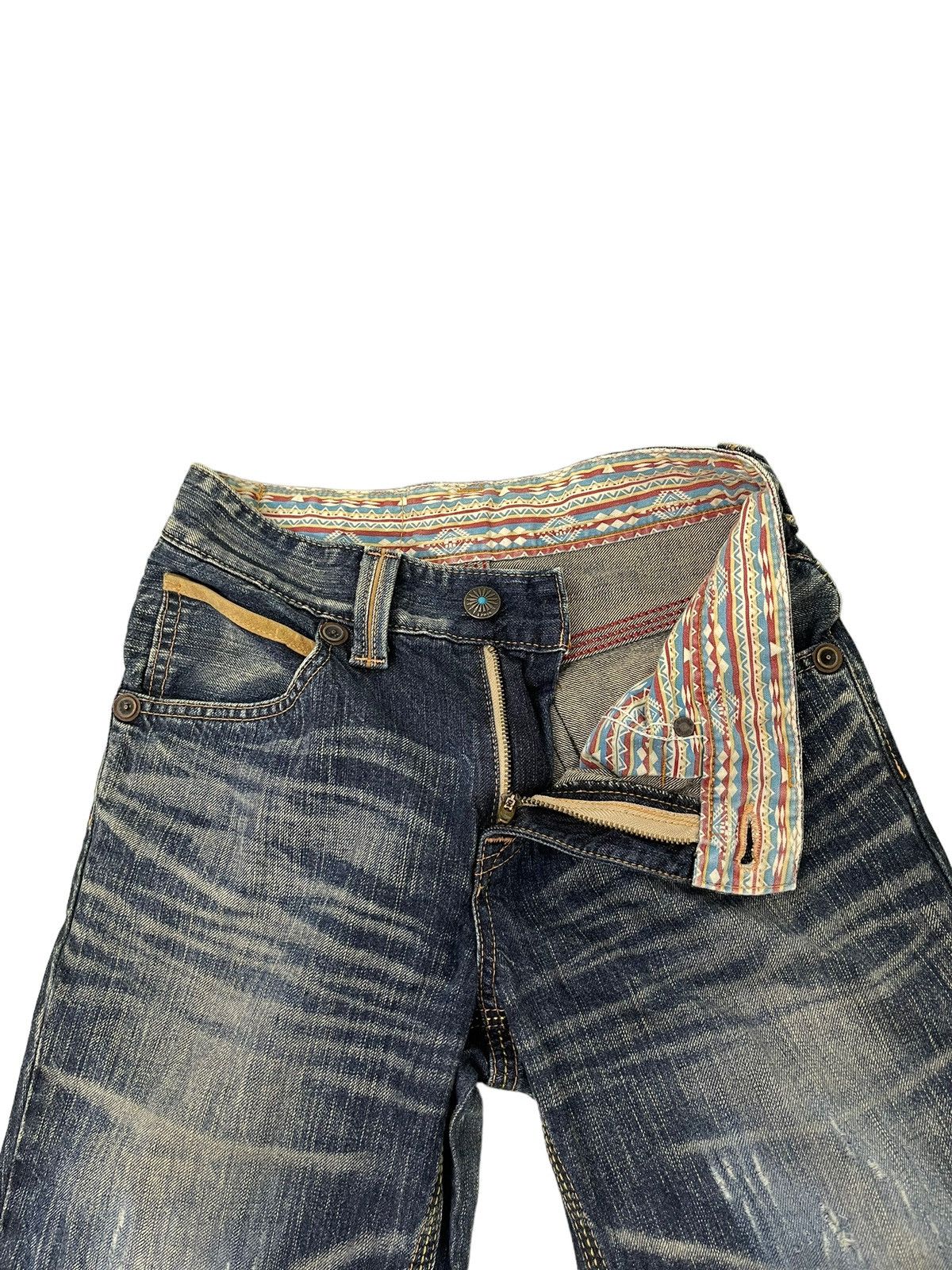 Edwin Flare Jeans Edwin Japan Distress Faded Boot Cut 6🟦0 Size US 28 / EU 44 - 10 Thumbnail
