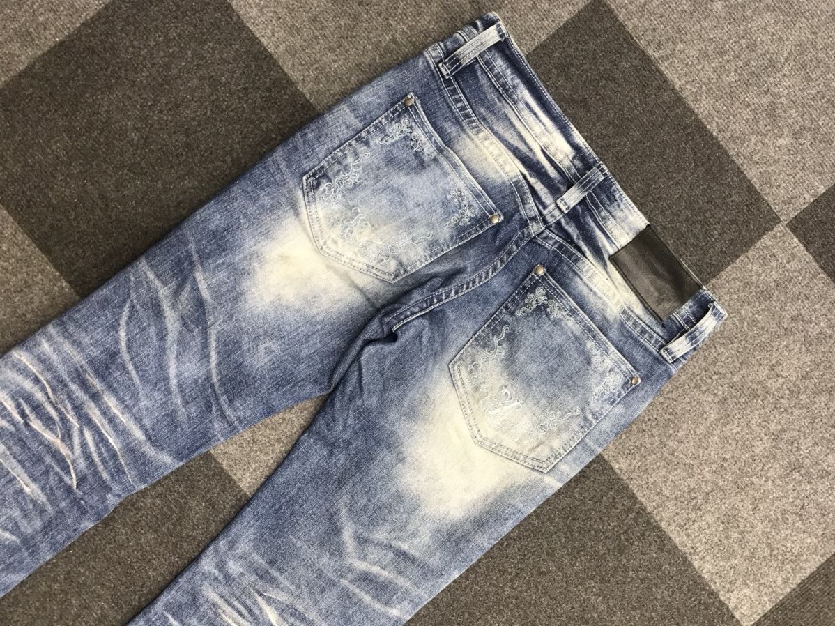 Japanese Brand Xfrm Japan Punk Ankle Cut Flare Jeans Size US 30 / EU 46 - 7 Thumbnail