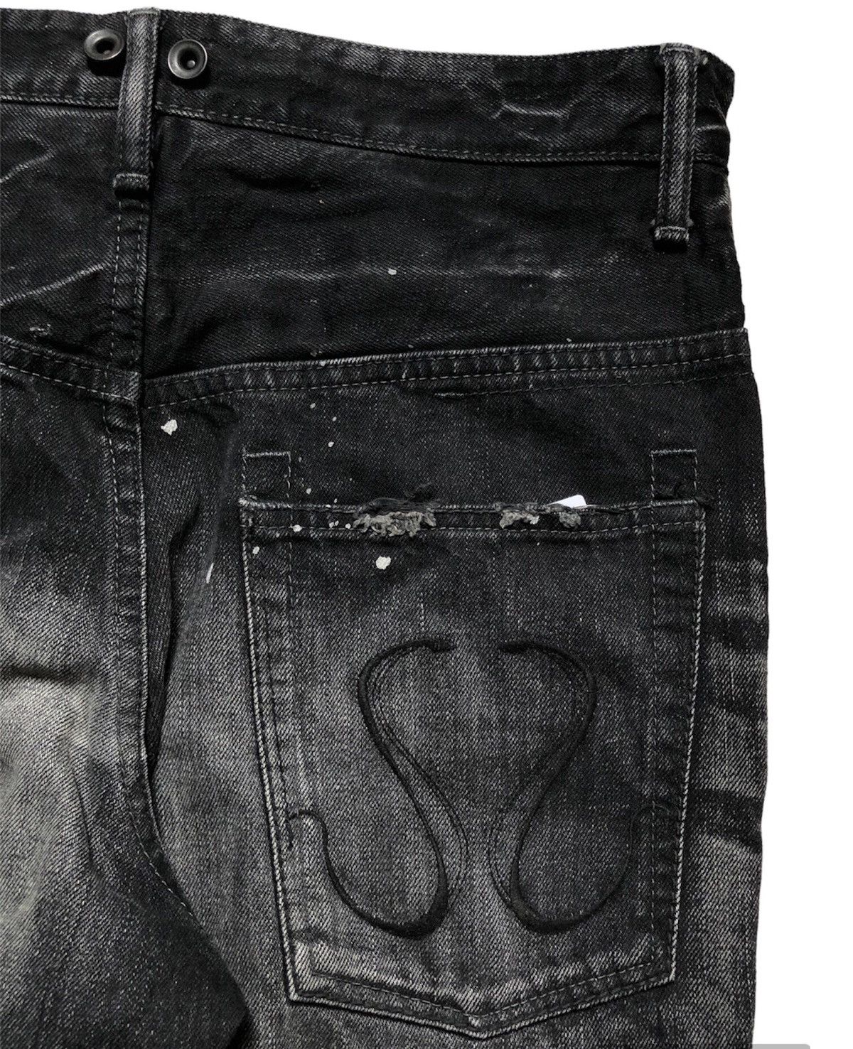 CIVARIZE Civarize wash distressed paint splatter drop crotch jeans Size US 30 / EU 46 - 12 Thumbnail