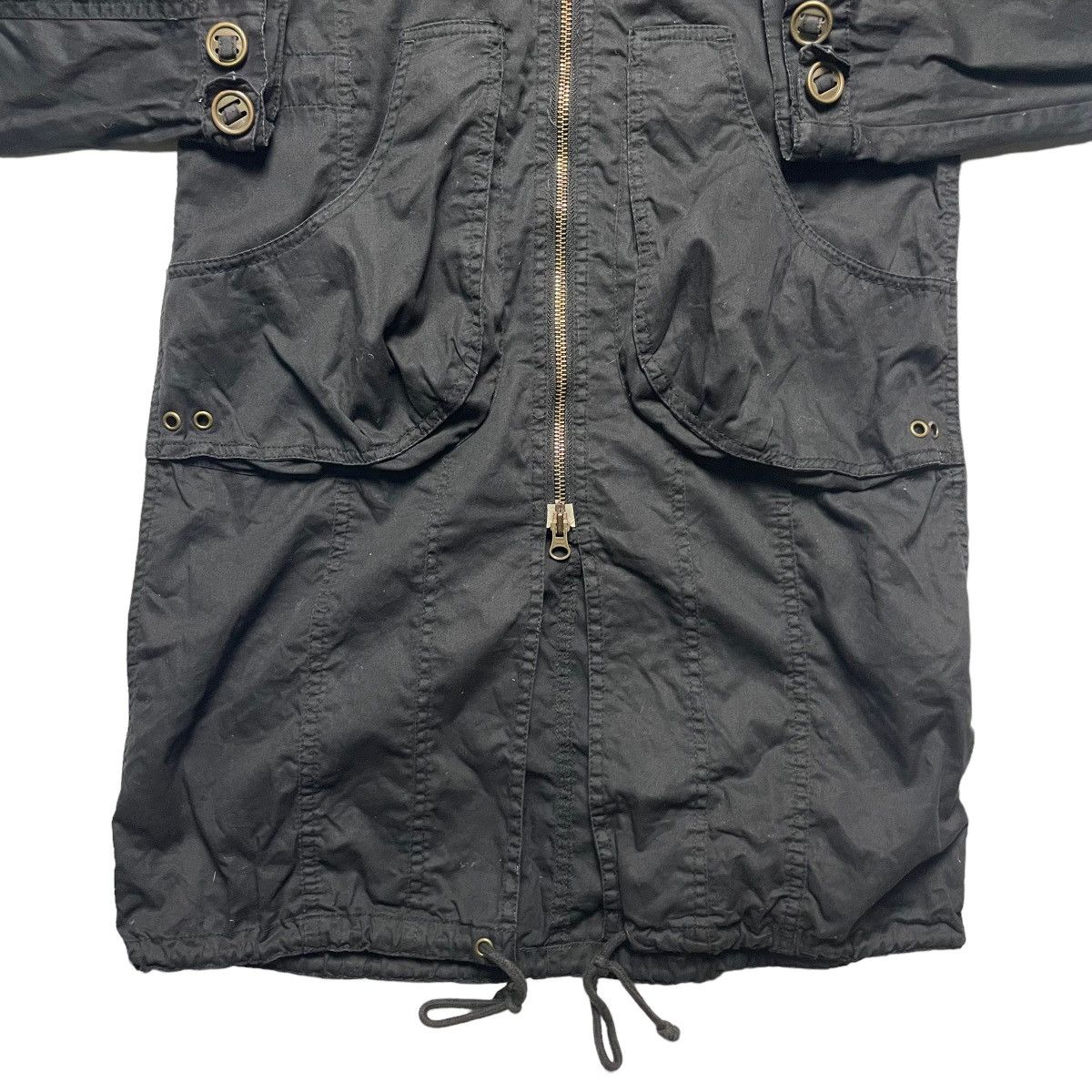 If Six Was Nine VON DUTCH MULTIPOCKET PUNK GOTHIC PARKA JACKET Size US M / EU 48-50 / 2 - 5 Thumbnail