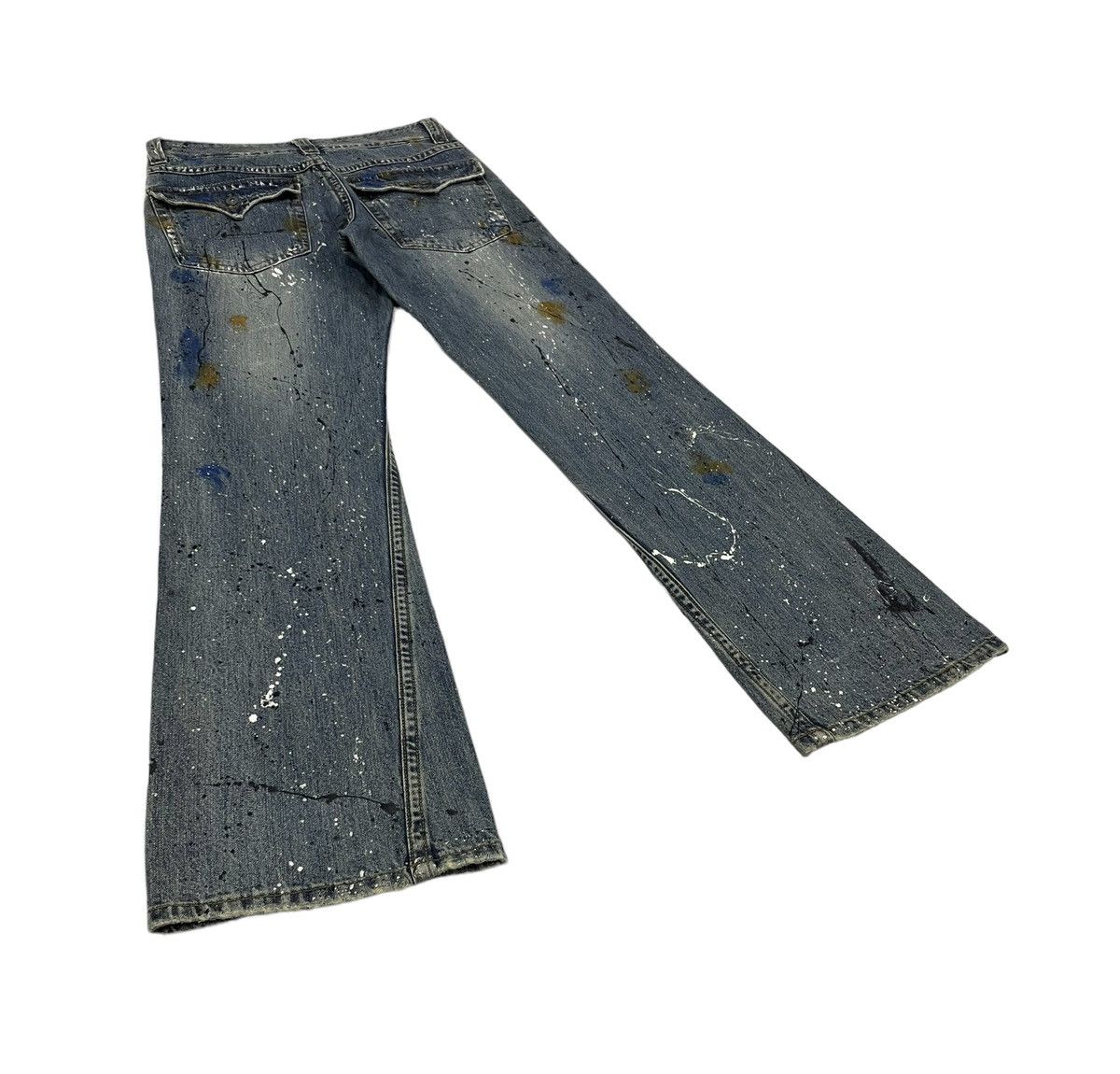Tornado Mart Semantic Design Japan Flare Painter Jeans Size US 33 - 2 Thumbnail