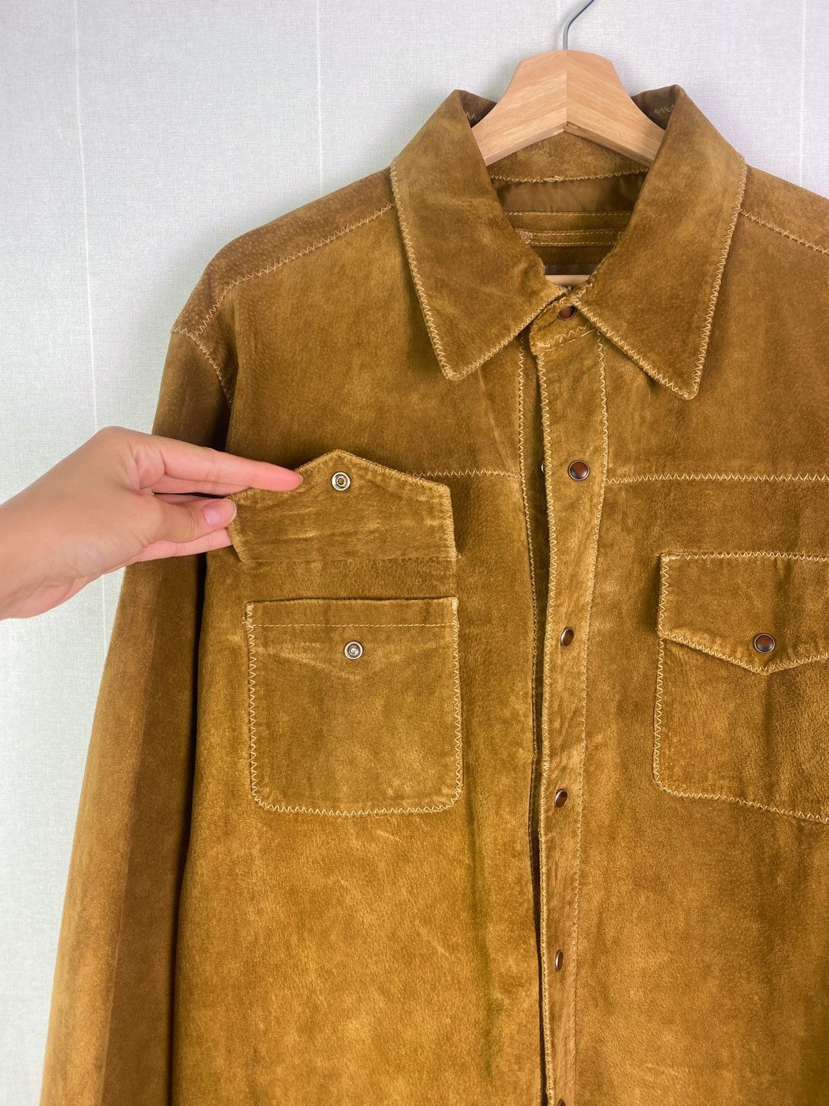 BKE BKE 67 Suede Leather Jacket Size US L / EU 52-54 / 3 - 5 Thumbnail