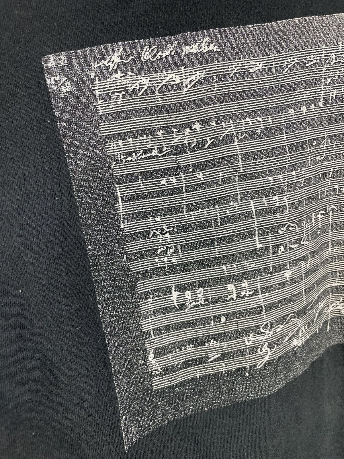 Vintage Vintage Beethoven Manuscript Tee - Made in USA Size US L / EU 52-54 / 3 - 8 Thumbnail